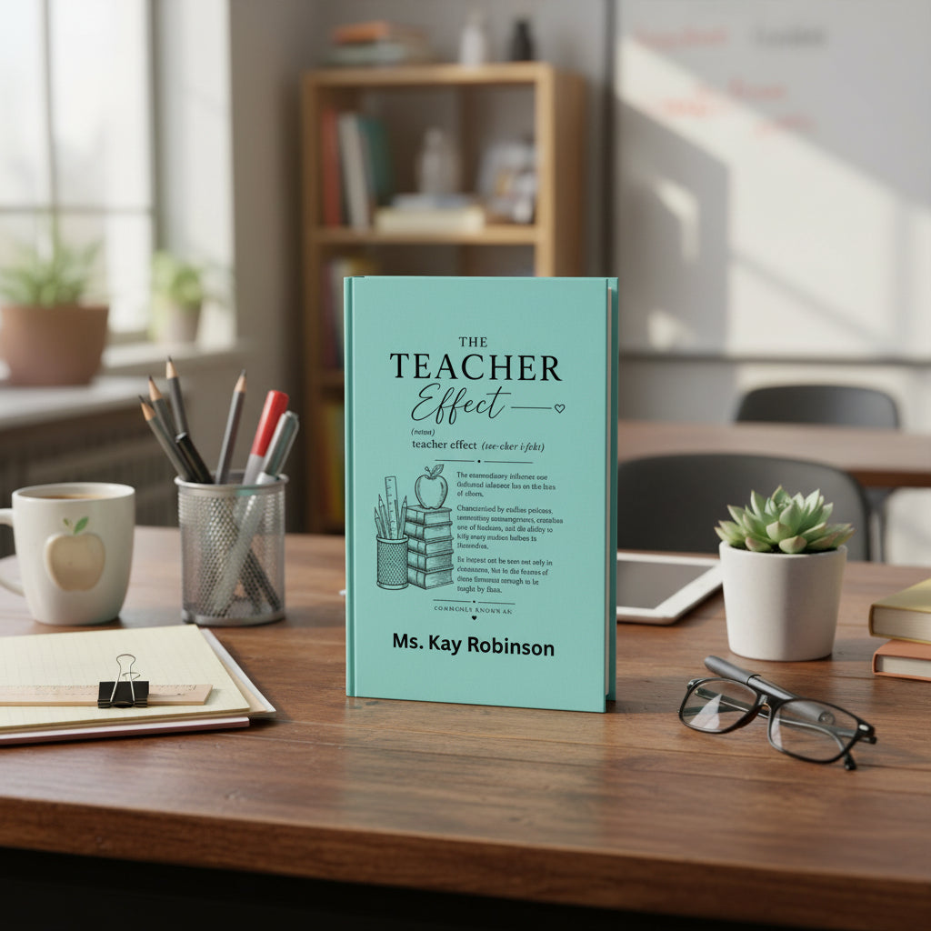 Teacher Effect Vegan Leather Journal — Personalized Engraved Teacher Gift