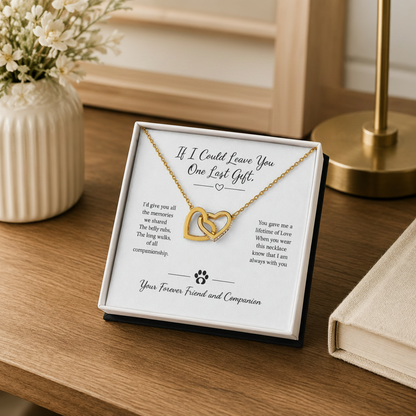 Forever Friend and Companion Interlocking Hearts Necklace