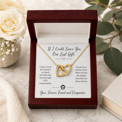 Forever Friend and Companion Interlocking Hearts Necklace