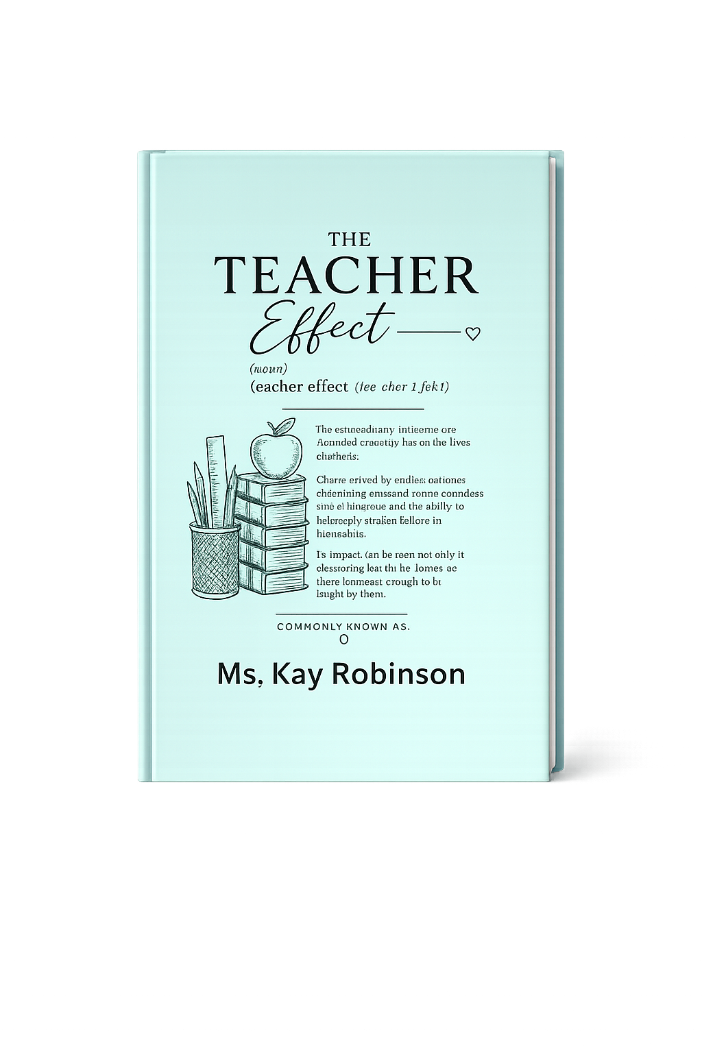 Teacher Effect Vegan Leather Journal — Personalized Engraved Teacher Gift